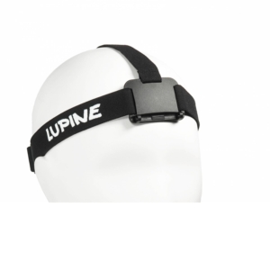 Lupine Stirnband Penta schwarz mit Überkopfband